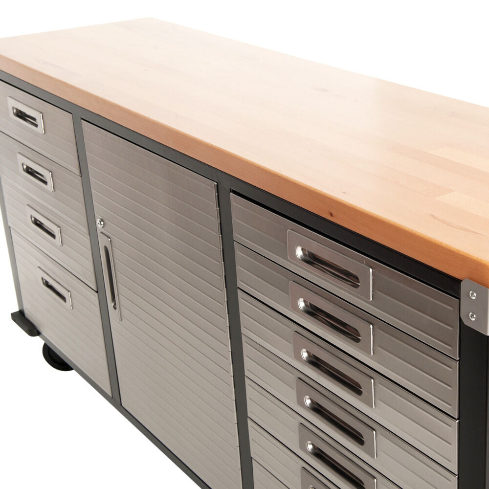Seville Classics Rolling Workbench 12 Drawer storage