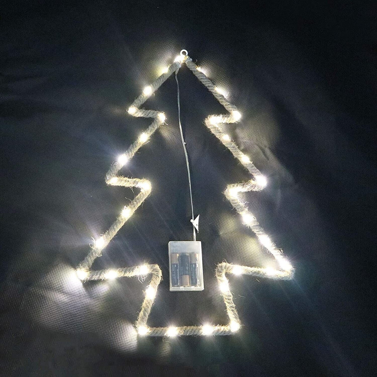 Christmas Tree Hemp LED Rope Light Silhouette