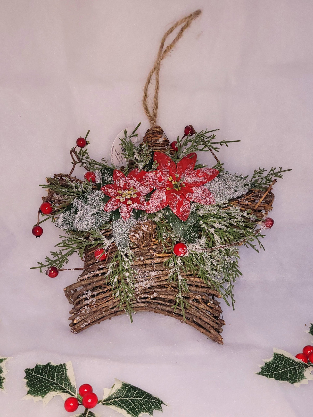 Twig Wrapped Hanging Star