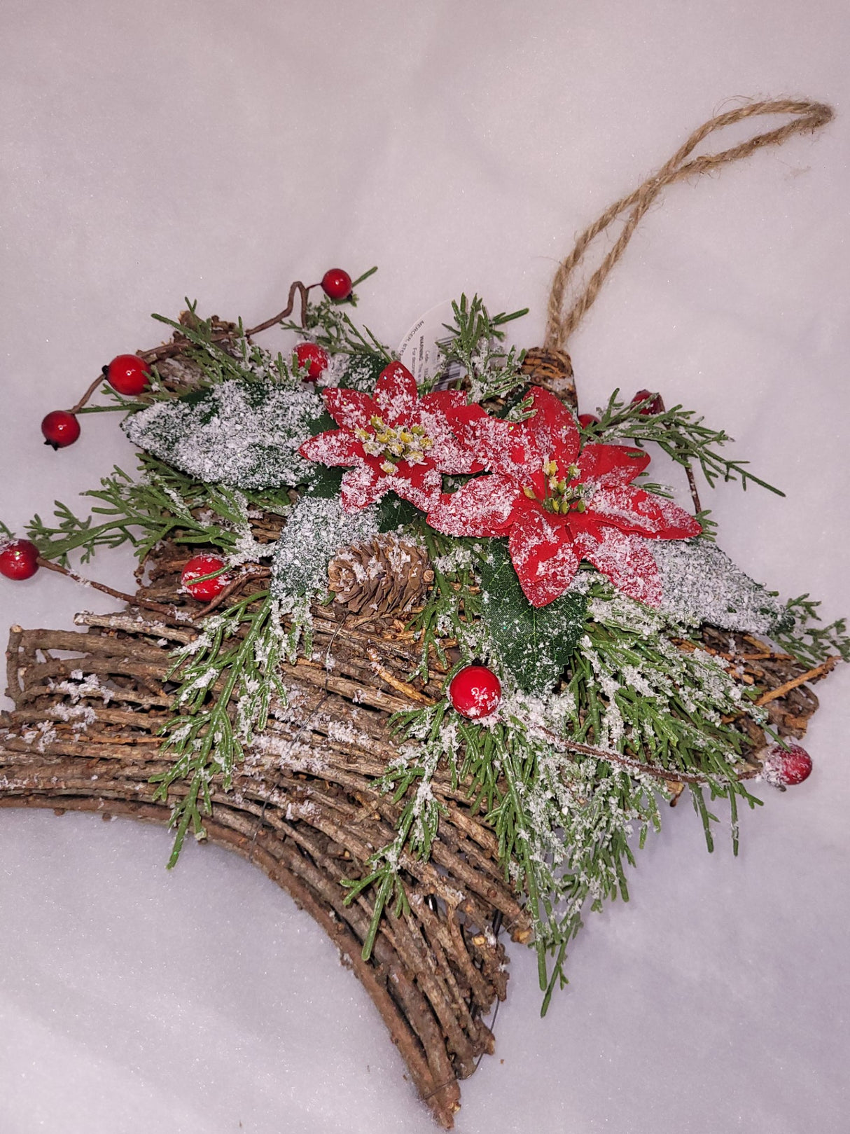 Twig Wrapped Hanging Star