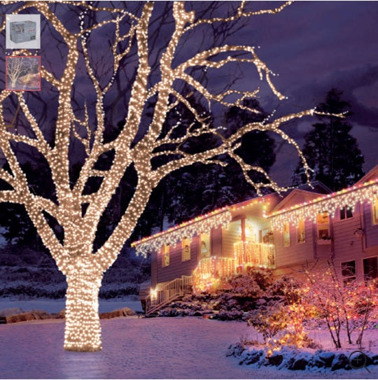 100 Warm White LED Connectable Lights