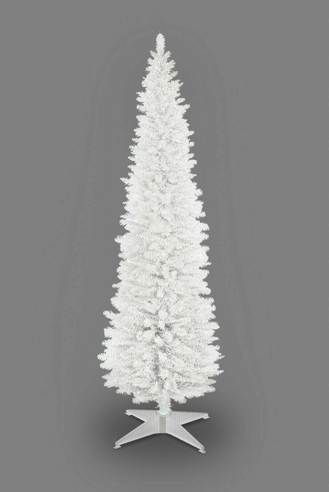 Slim Christmas Tree Pencil White 7ft