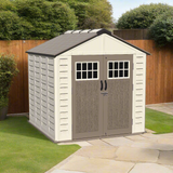 Balmoral Plastic Resin Dual-Wall High Density Garden Shed - 7 x 7 ft