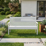 3 Seat Bench Viewpoint Faux Wood Outdoor  - Light Grey