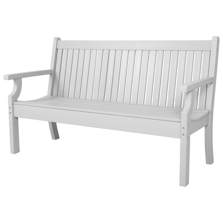 3 Seat Bench Viewpoint Faux Wood Outdoor  - Light Grey