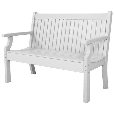 2 Seat Bench Viewpoint Faux Wood Outdoor  - Light Grey