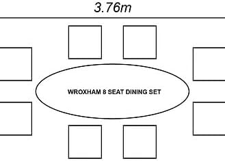 Handpicked Wroxham 8 Seat Oval Dining Set