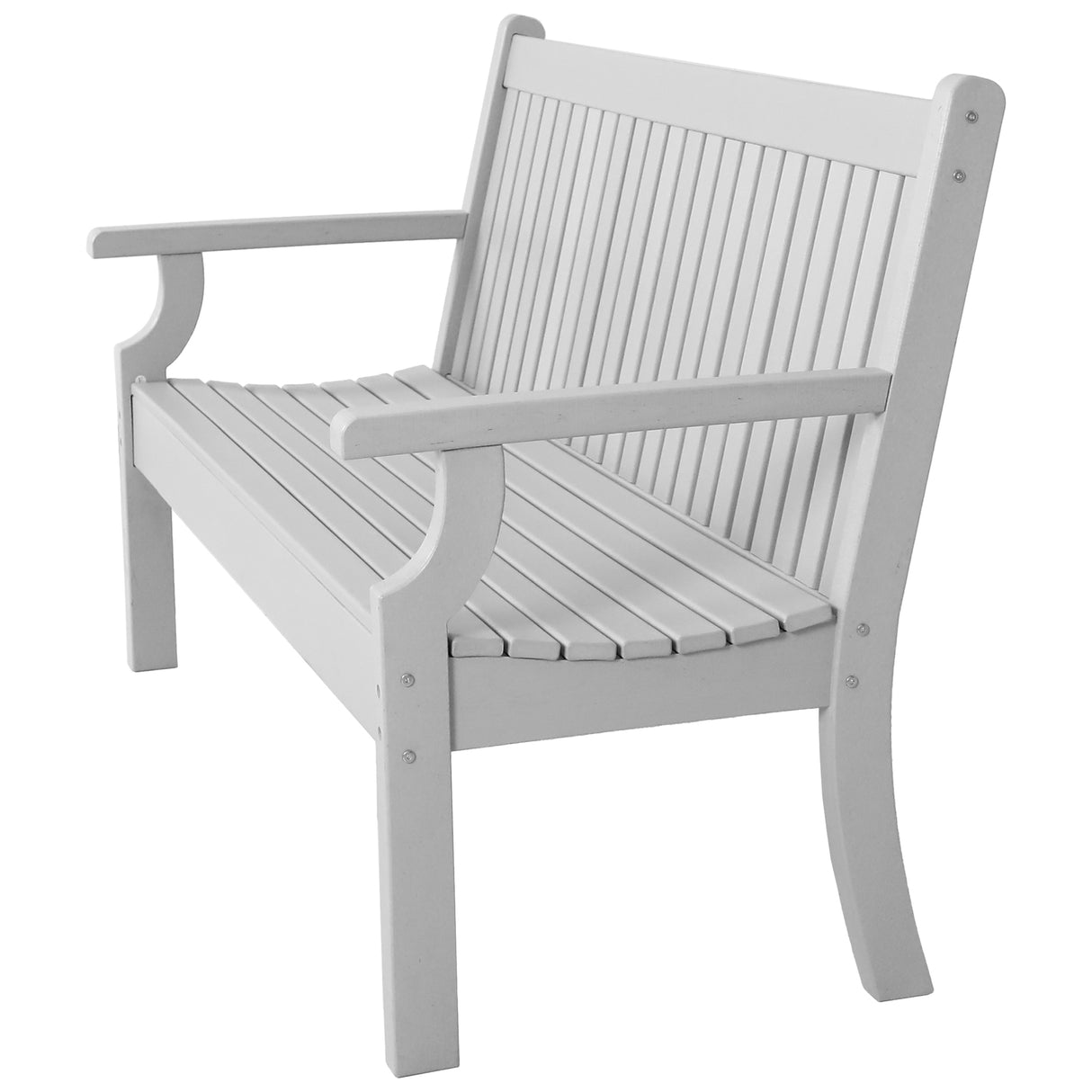 3 Seat Bench Viewpoint Faux Wood Outdoor  - Light Grey