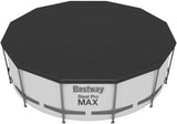 Bestway 12ft x 48in Grey Round Steel Pro Max Above Ground Pool Set