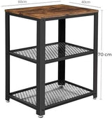 Wooden Kitchen Utility Shelves - 3 Tier