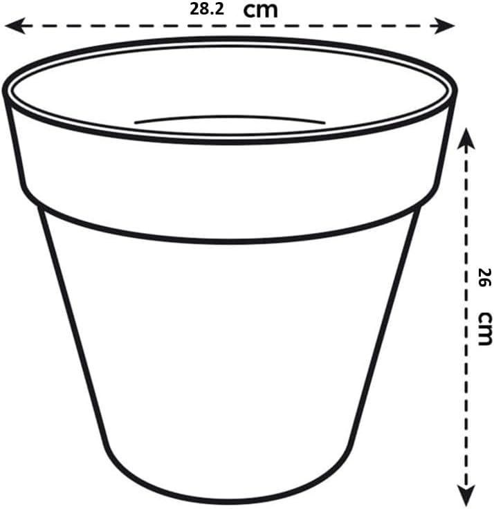 Urban Jungle Plant Pot - Indoor or Outdoor - 28cm White
