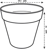 Urban Jungle Plant Pot - Indoor or Outdoor - 28cm White