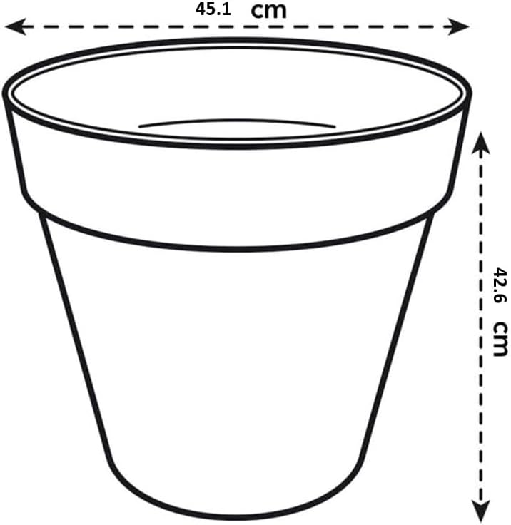 Urban Jungle Plant Pot - Indoor or Outdoor - 45cm Coffee