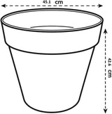 Urban Jungle Plant Pot - Indoor or Outdoor - 45cm Coffee