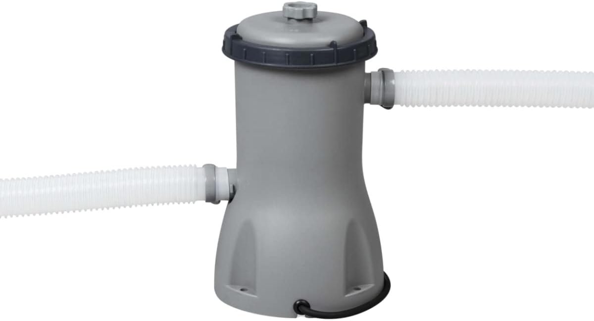 Bestway Power Steel Above Ground Pool with Filter Pump, Ladder and Cover - 16 ft