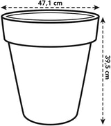 Green Basics Top Planter 47cm - Living Black