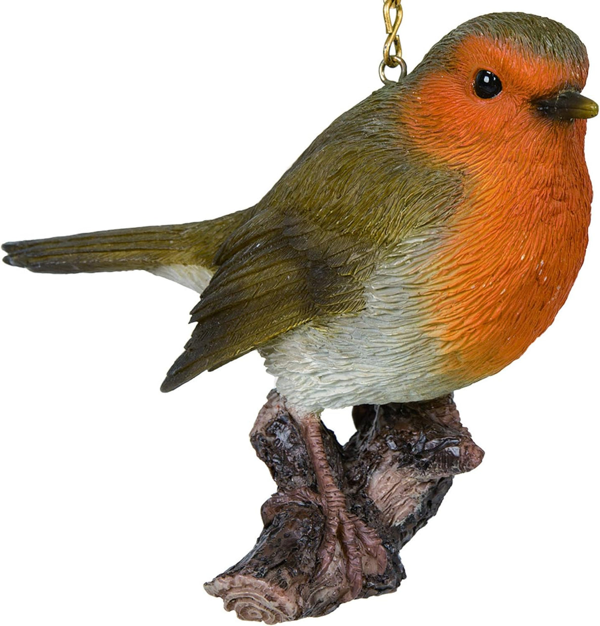 Hanging Robin on Branch Ornament