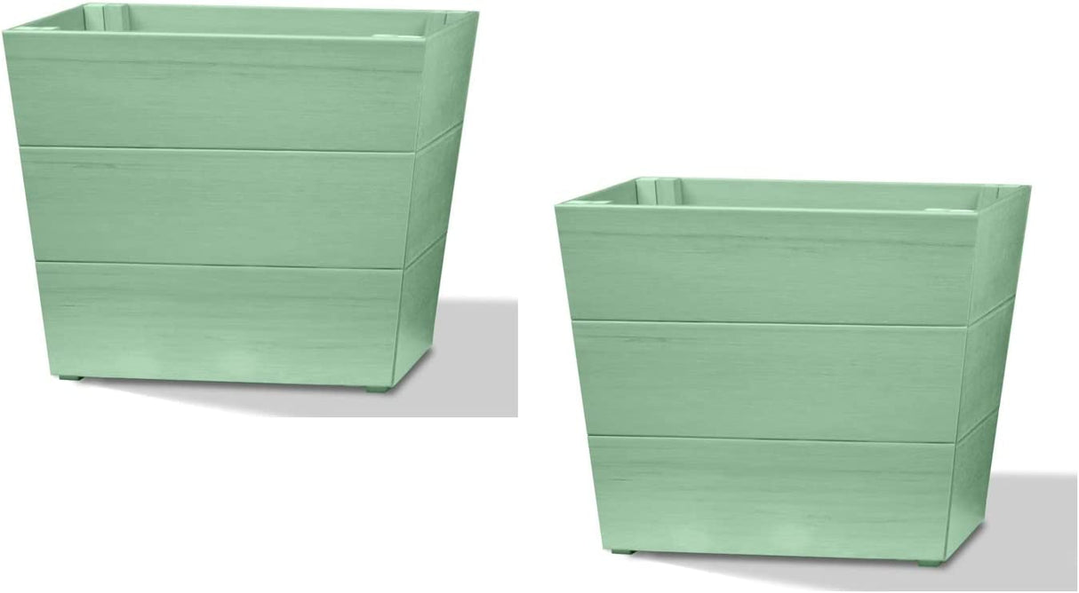 Winawood Small Planters Set of 2- Duck Egg Green