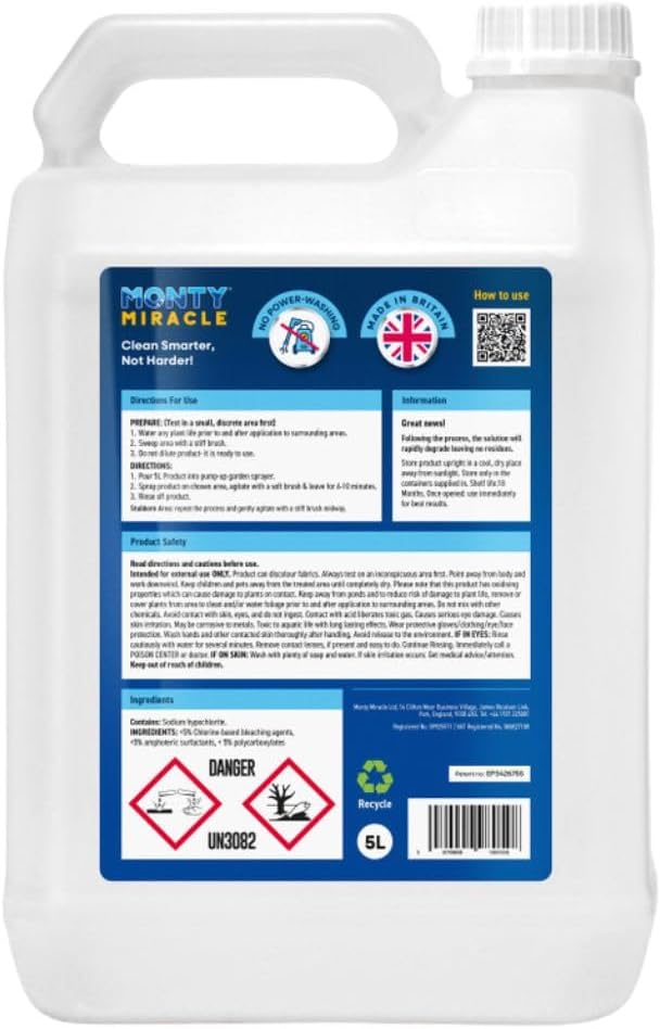 Monty Miracle Fast Patio Cleaner 5L
