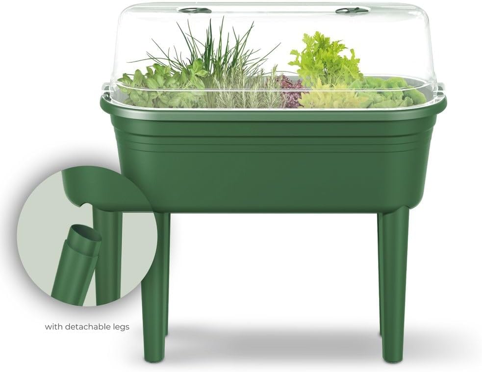 Raised Bed for Garden or Balcony - Planter including Protective Lid - 26.4 x 37.0 x 78.0