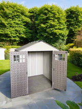 Balmoral Heavy-Duty Resin Dual-Wall High Density Garden Shed - 7 x 5.4 ft