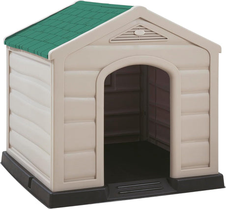 Dog House Kennel for Medium to Large Breeds - Green Roof