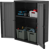 Utility Cabinet With 1 Shelf, 4 Different Positions, Lockable, No tools needed!