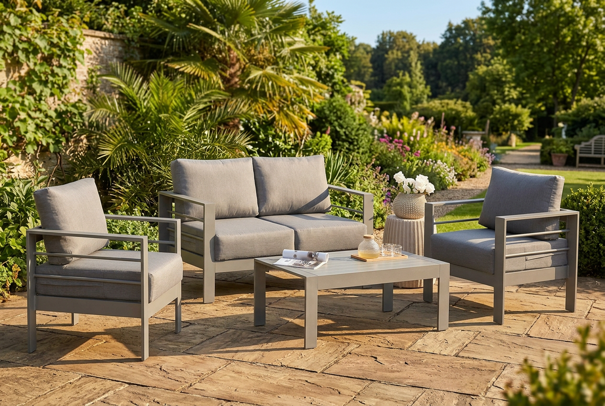 Wisteria Lane 4 Piece Aluminium Lounge Set 211
