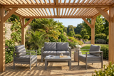 Wisteria Lane 4 Piece Aluminium Lounge Set 211