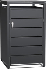 Modern Wheelie Bin Storage - Single Bin - Anthracite