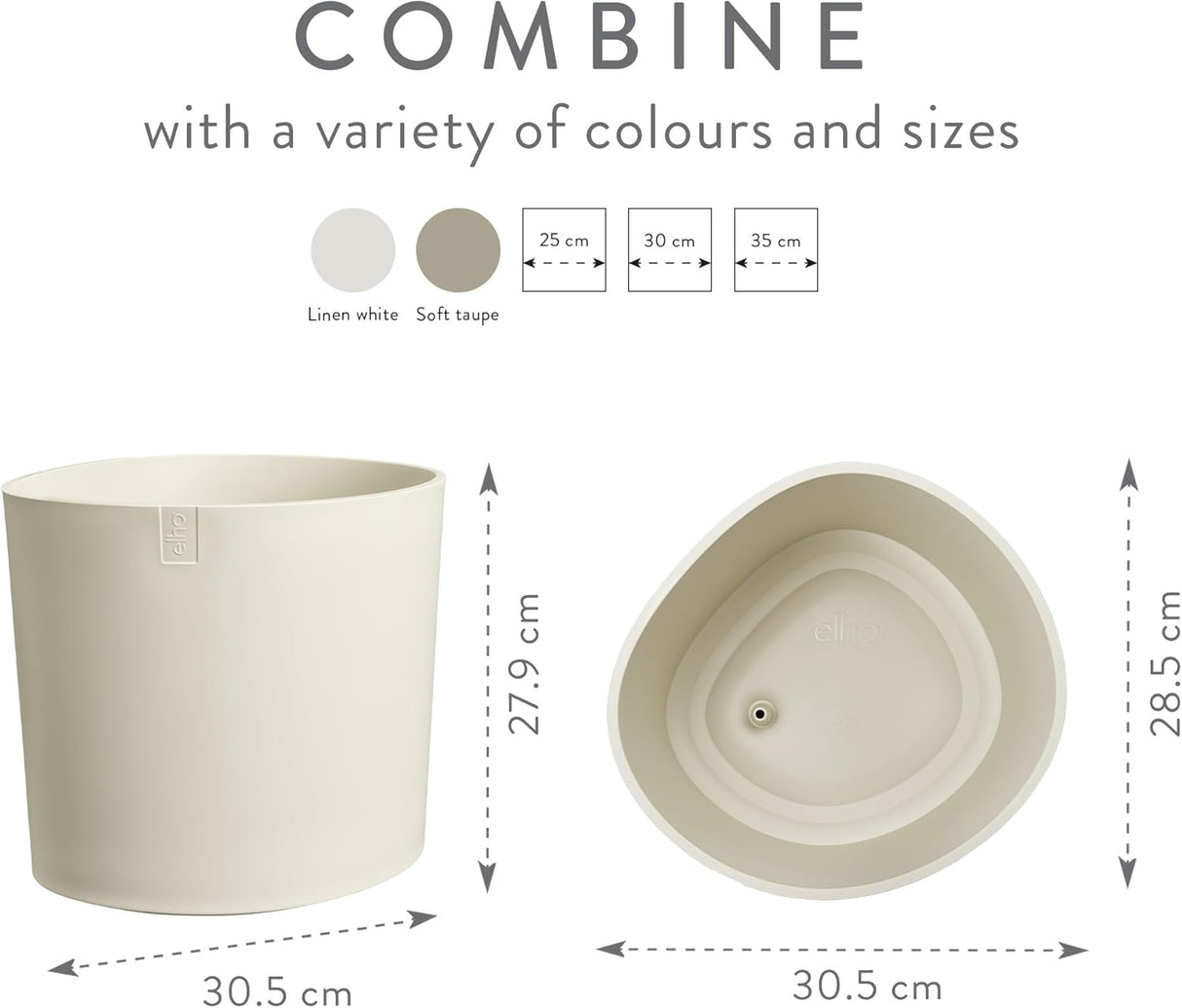 Eden 30cm Indoor / Outdoor Plant Pot - Linen White