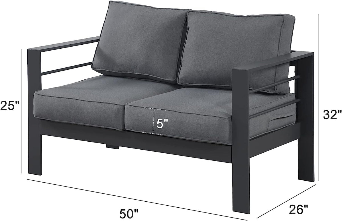 Wisteria Lane 4 Piece Aluminium Lounge Set 211