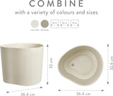Eden 35cm Indoor / Outdoor Plant Pot - Linen White