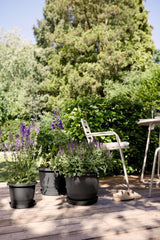 Amiga Round Plant Pot 40cm - Anthracite