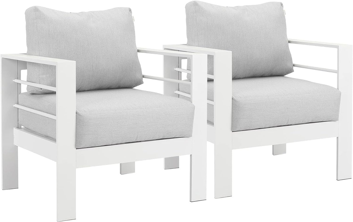 Wisteria Lane Pair of Aluminium Chairs - White
