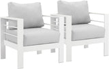 Wisteria Lane Pair of Aluminium Chairs - White