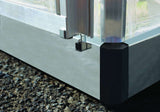 Hybrid 6' x 12' Greenhouse - Silver Frame & Hybrid Polycarbonate Panels