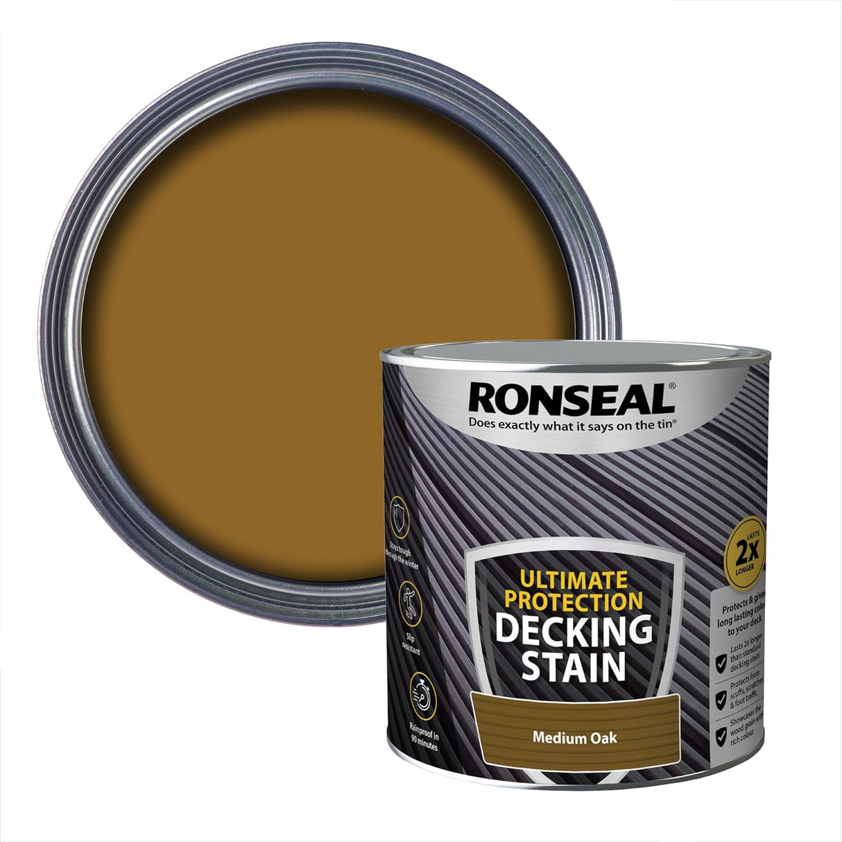 Ronseal Ultimate Decking Stain 2.5L Medium Oak