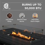 Wisteria Lane Aluminium Fire Pit Table