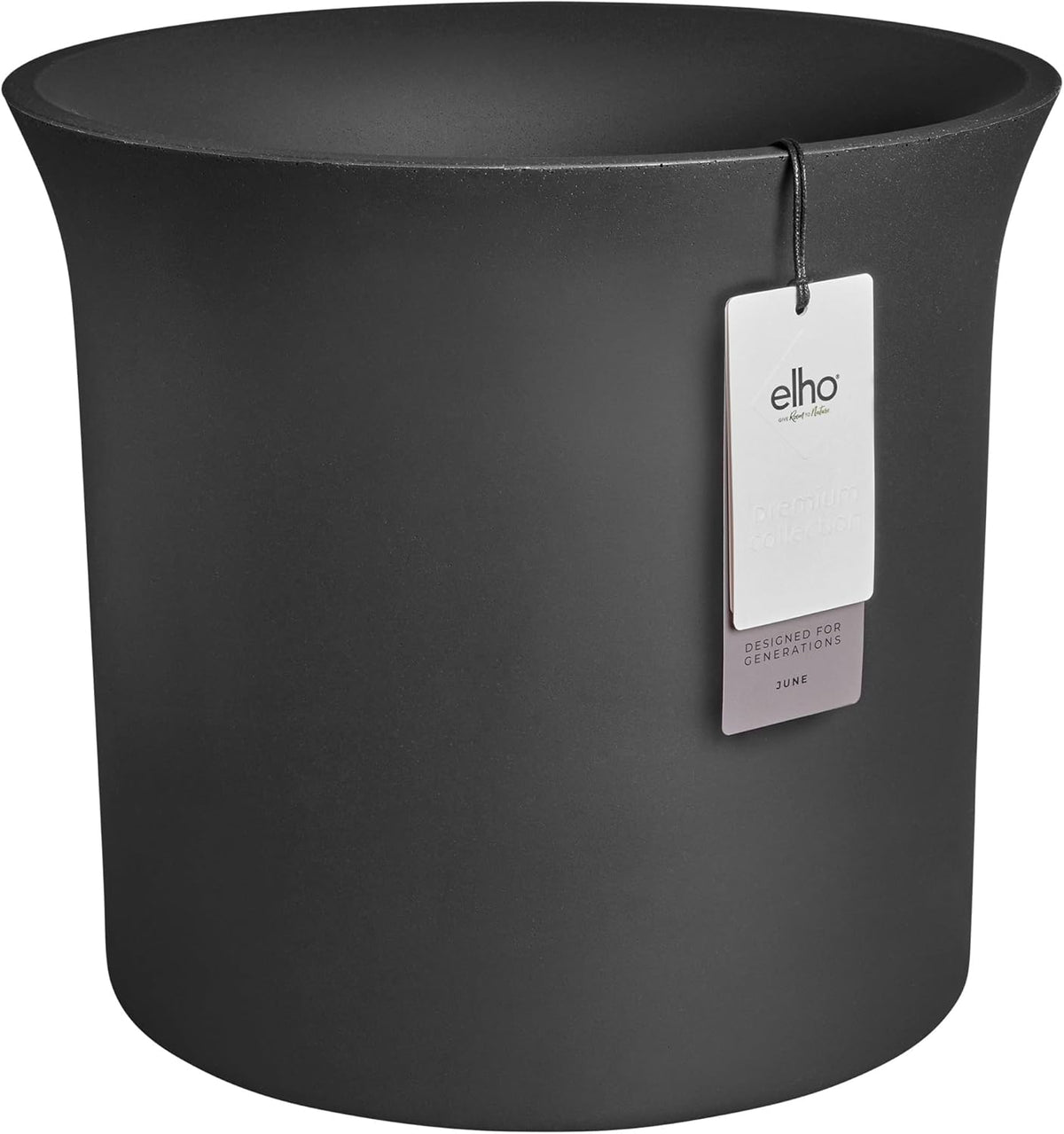 June Tulip 40cm Indoor / Outdoor Plant Pot - Black
