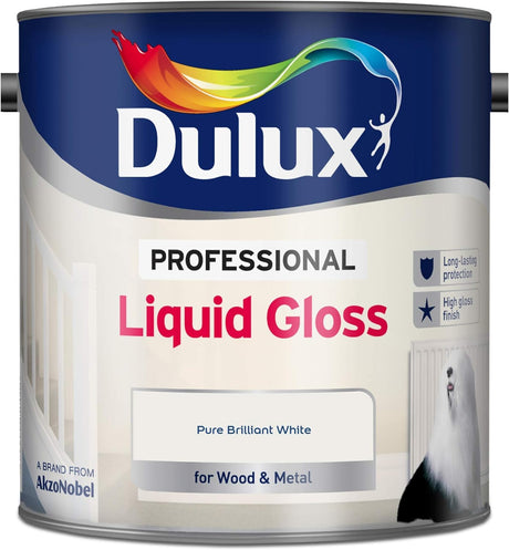 Dulux Professional Liquid Gloss for Wood & Metal Pure Brilliant White 2.5L