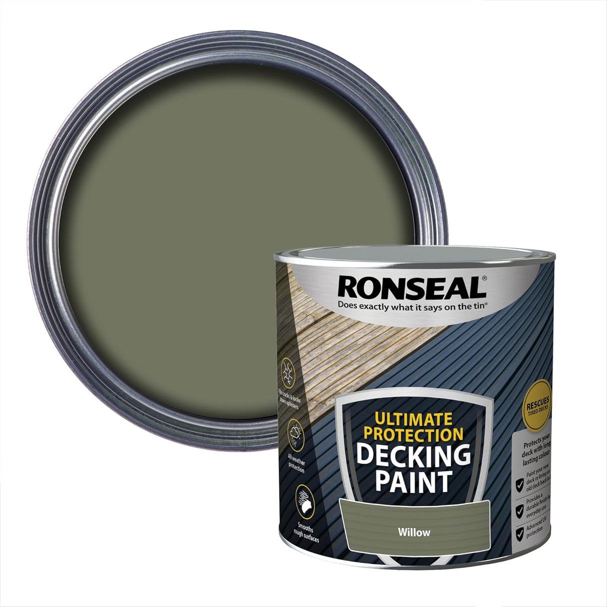 Ronseal Ultimate Protection Decking Paint 2.5L - Willow