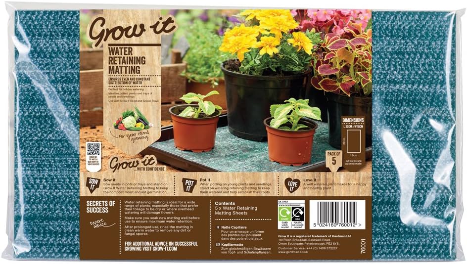 Capillary Matting Seed Tray Insert 5 Pack