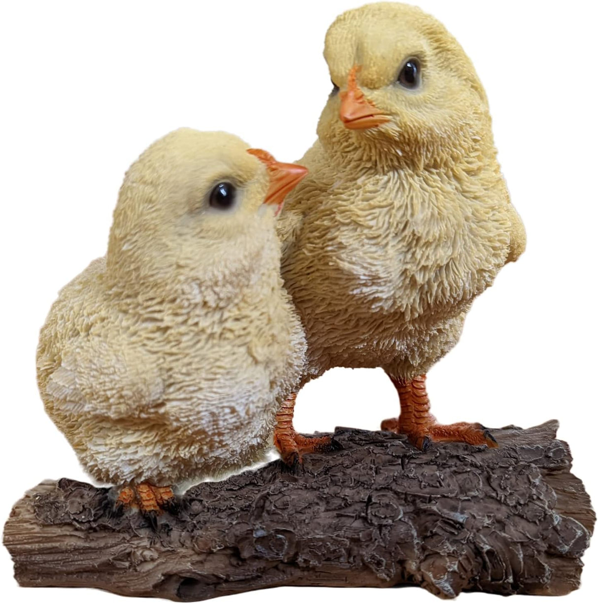 Baby Chicks on Log Ornament