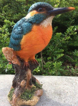 Kingfisher on Stump Ornament