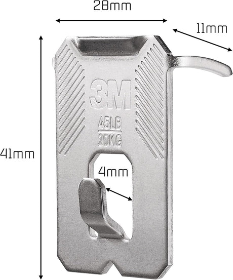 Drywall Picture Hanging Wall Hooks 2 Hangers - Holds up to 20 kg