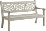 Winawood Speyside Polymer Wood Effect 3 Seat Bench - Stone Grey