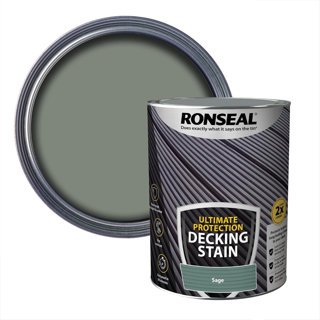 Ronseal Ultimate Protection Decking Stain 5L - Sage