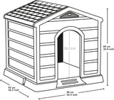 Dog House Kennel for Medium to Large Breeds - Terracotta Roof