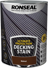 Ronseal Ultimate Protection Decking Stain 5L - Walnut